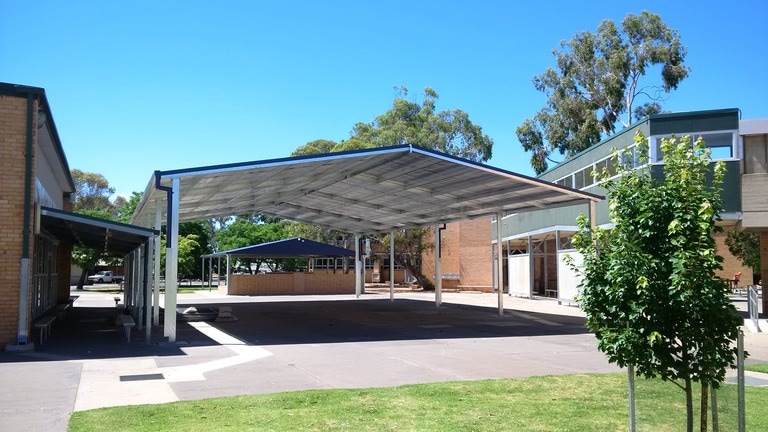 COLA with bird proofing at Finley public school in NSW Australia