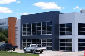 Exterior of a completed warehouse construction project